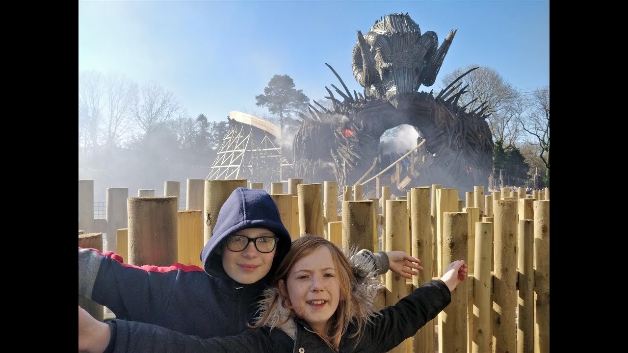 Kid Reacts to Wicker Man – The Brand New Wooden Rollercoaster at Alton Towers, UK